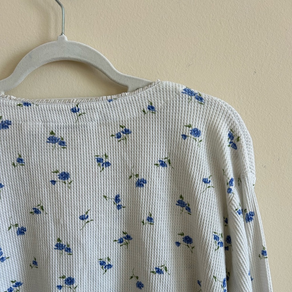 Delicates Waffle Knit PJ Top - Picture 6 of 6